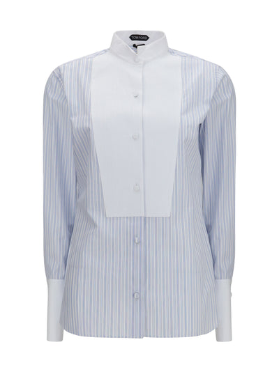 striped shirt with front detail