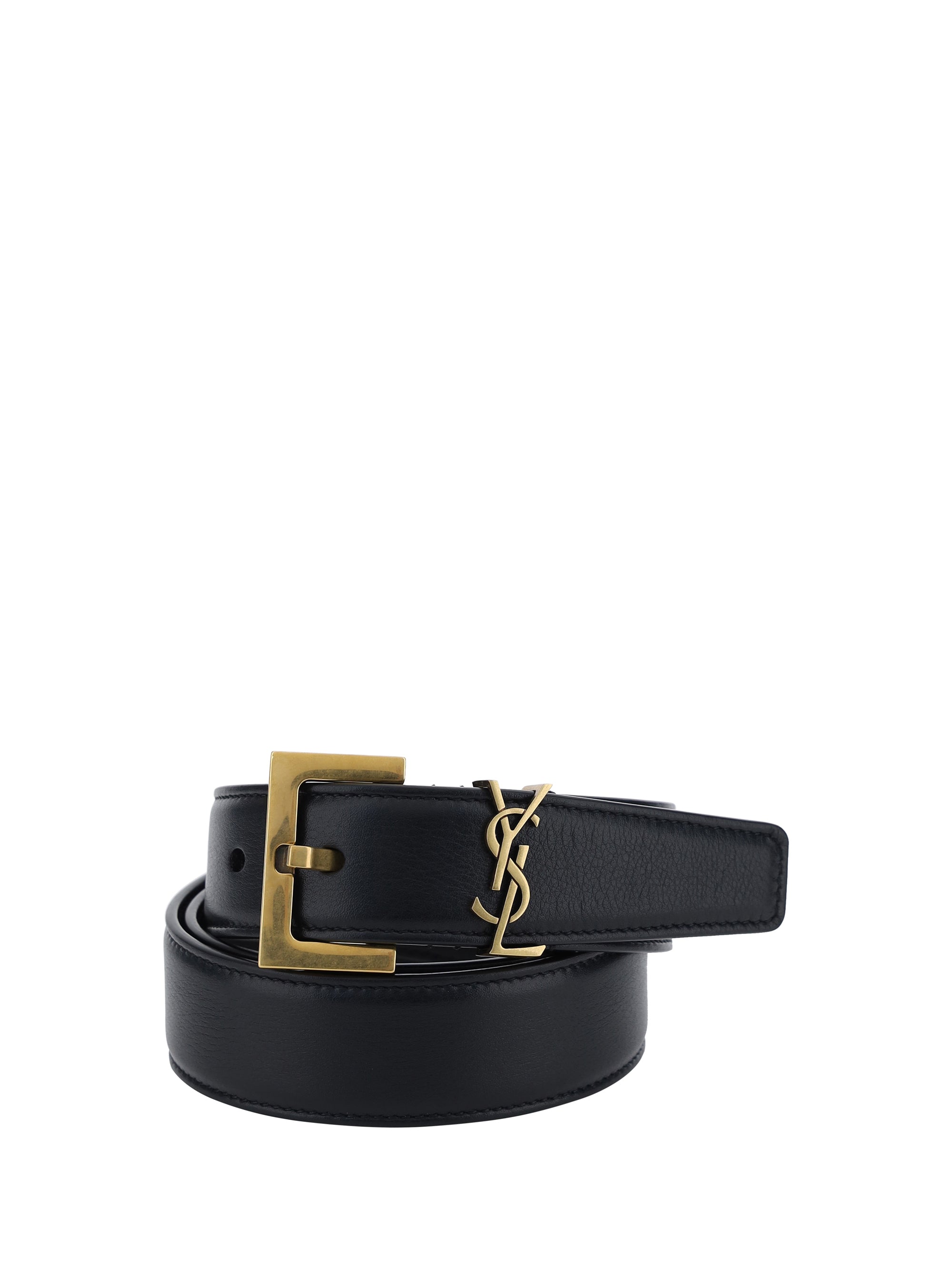 SAINT LAURENT 95 leather belt
