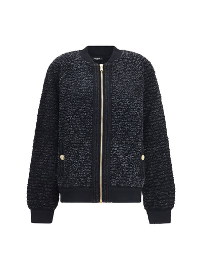 zip jacket with sequin details