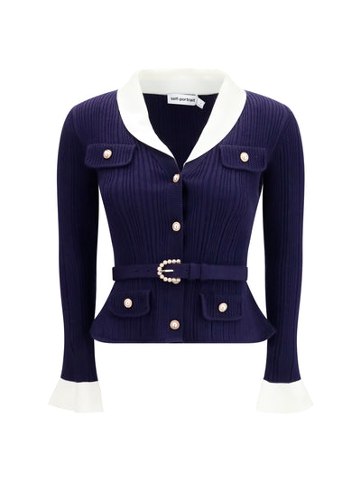 ribbed cardigan
