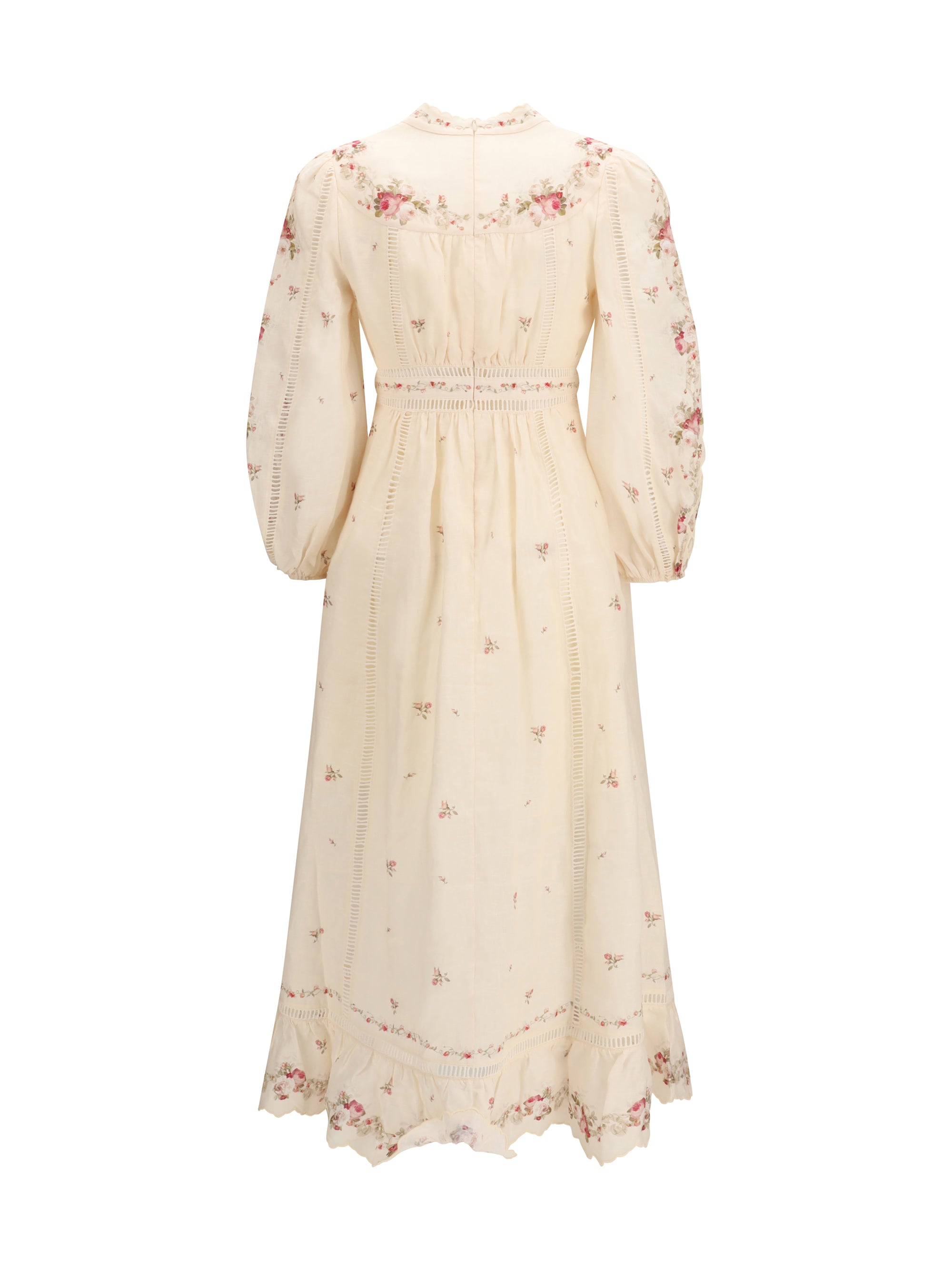 ZIMMERMANN 2 patience plunging midi dress