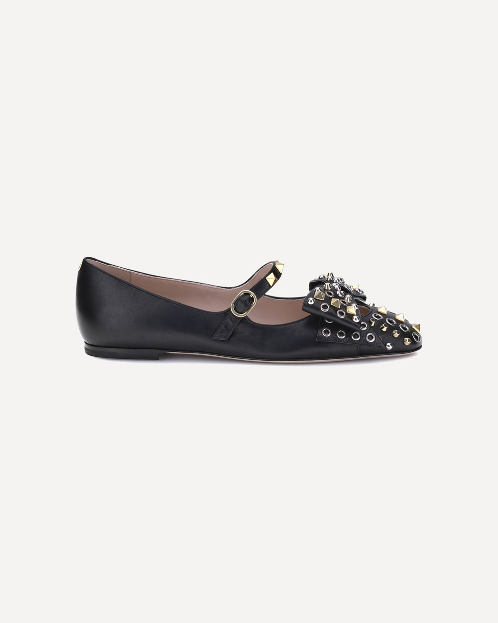 Valentino Garavani Mary-jane Bowow Ballerinas Black