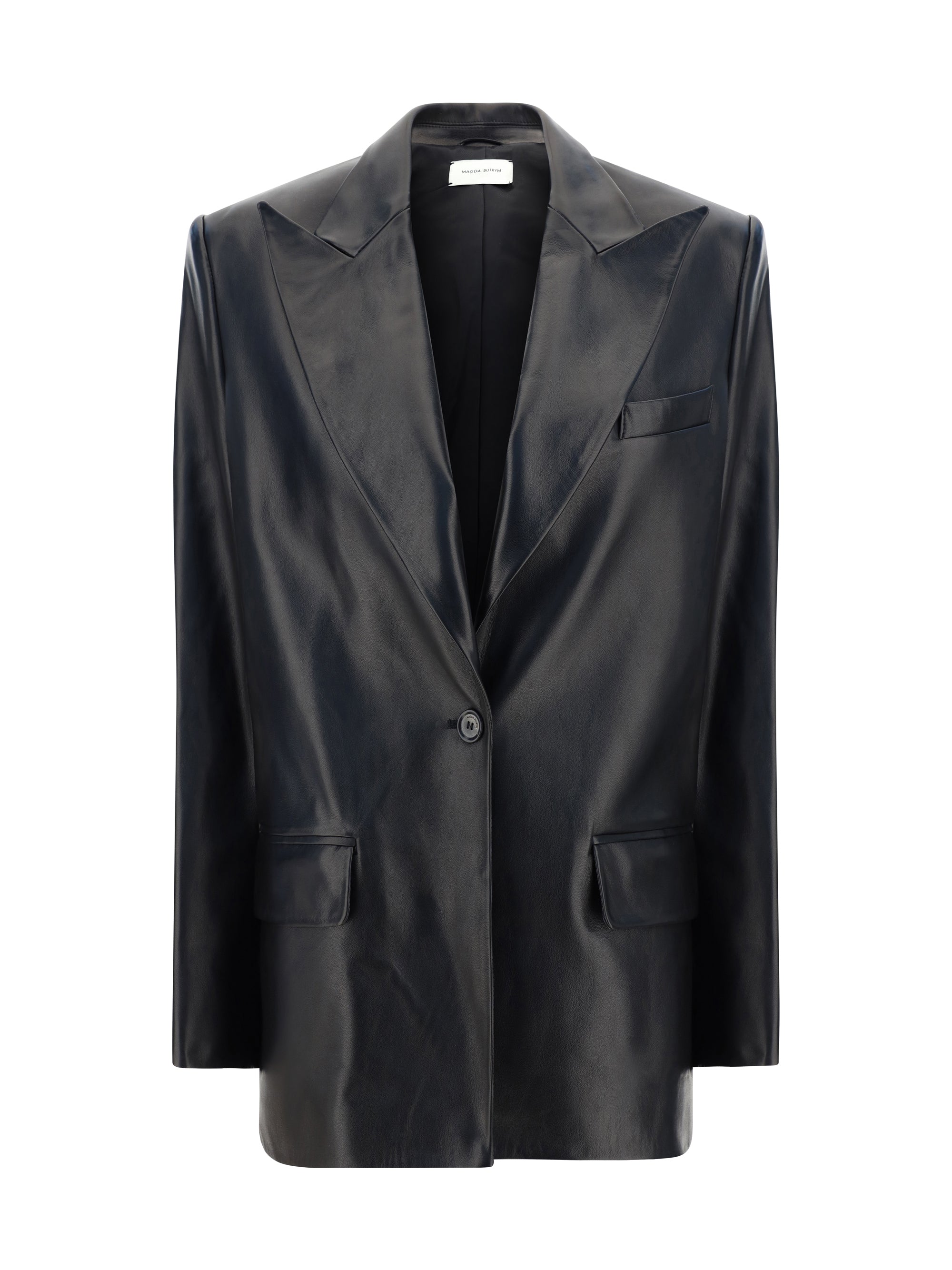 MAGDA BUTRYM 34 leather blazer jacket