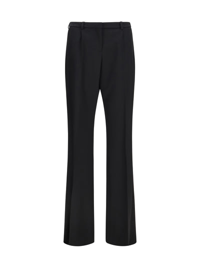 slim-fit tailored pants in stretch wool twill