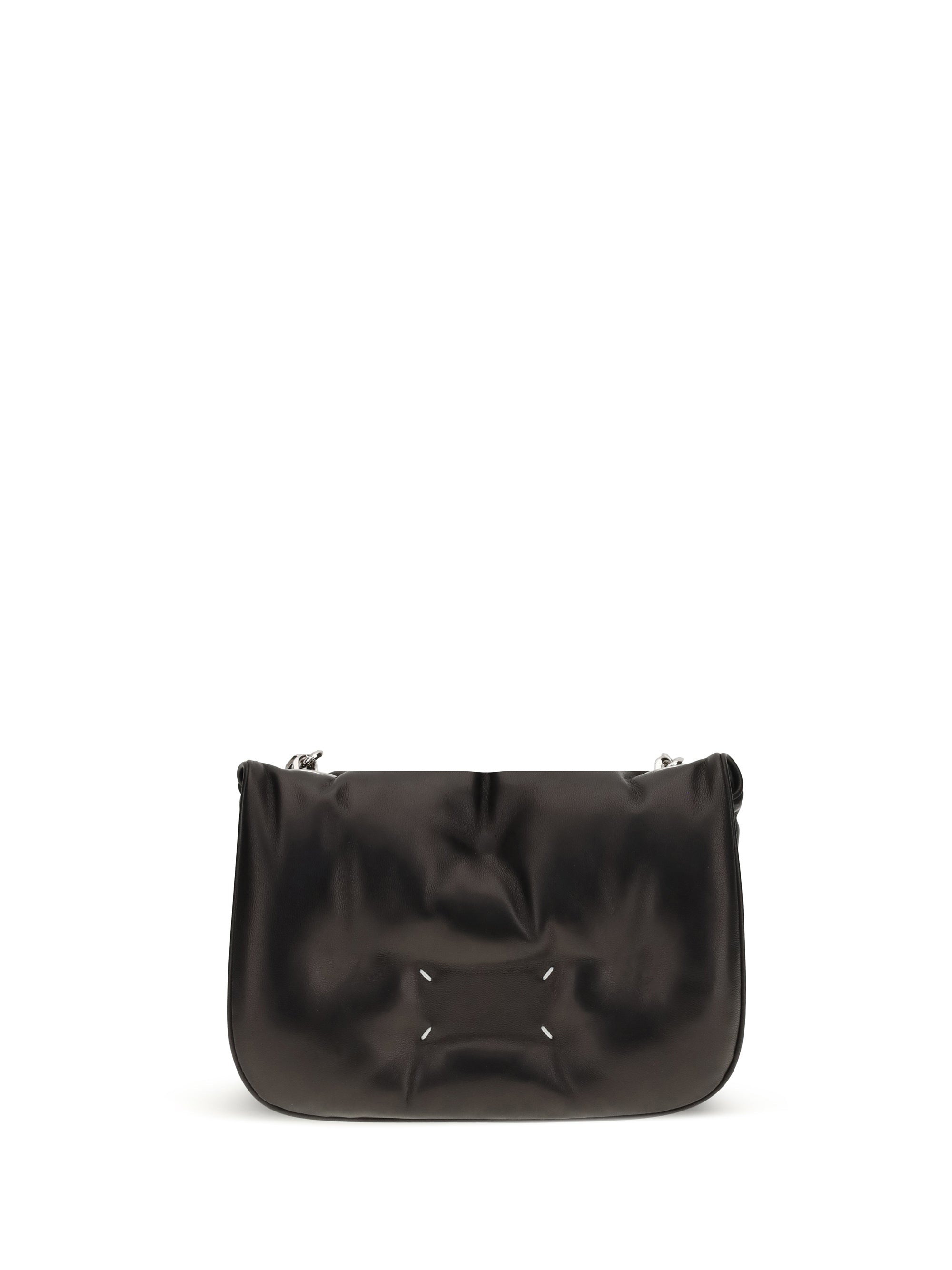 MARGIELA OS glam slam flap quilted leather mini bag