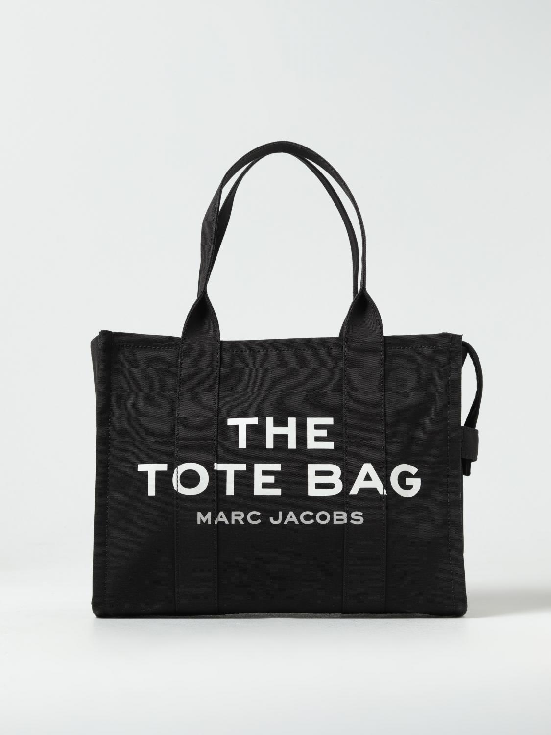 marc jacobsthe large tote bag in canvas with jacquard logo