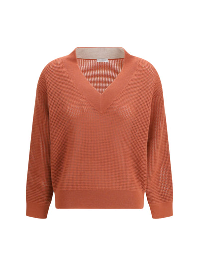 cashmere net sweater