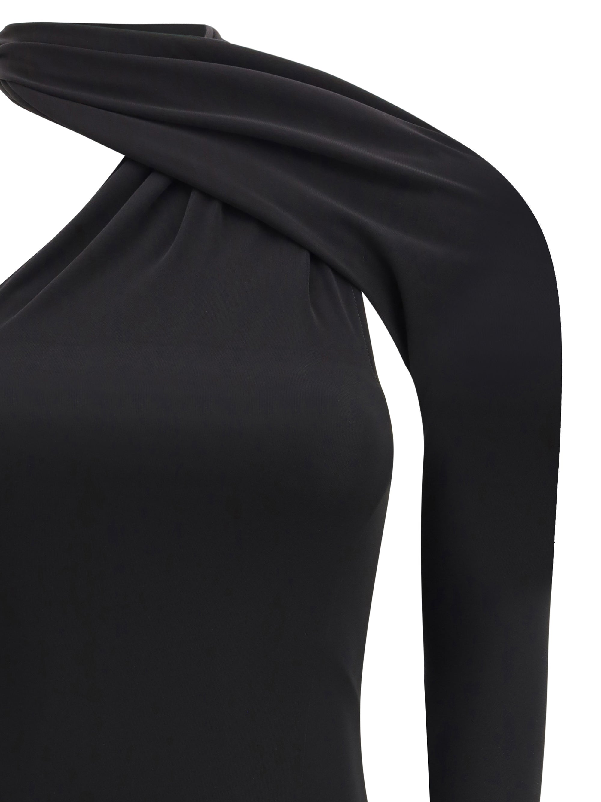 COURRÈGES M one-shoulder maxi dress