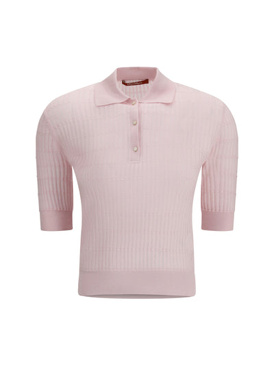 polo gallo in wool and silk