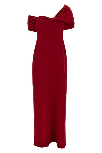 maxi dress in cady