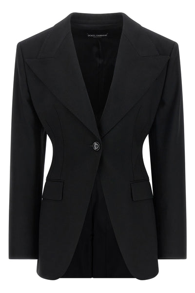 the dolce&gabbana blazer redefines the codes of feminine tailoring through a rig