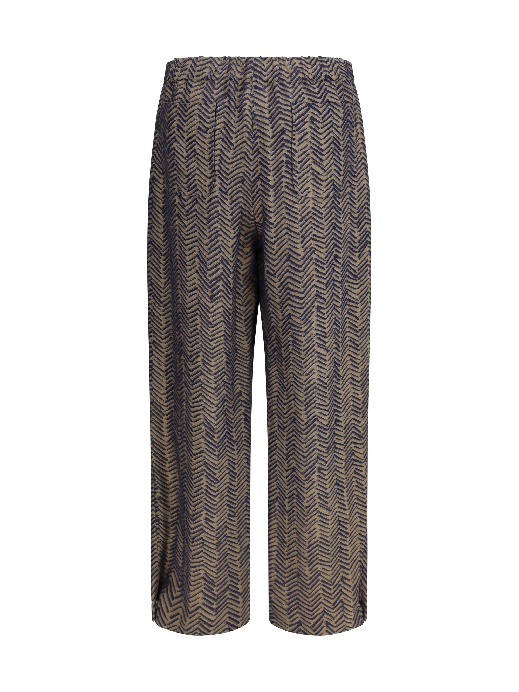 GIORGIO ARMANI 42 chevron jacquard viscose pants