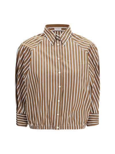 shadow stripe poplin shirt