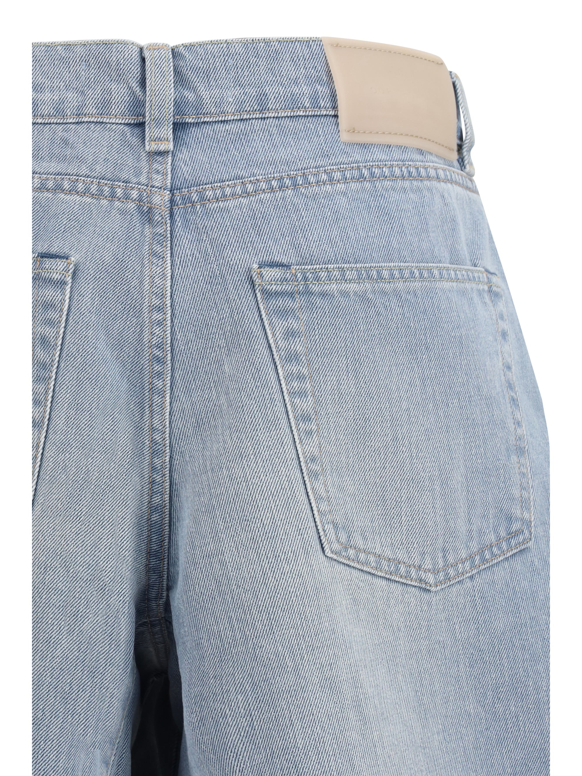 OUR LEGACY 34 midi shorts pale coast wash