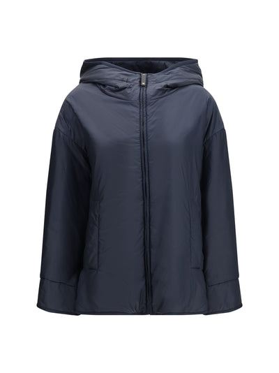 oversized padded jacket in water repellent canvas