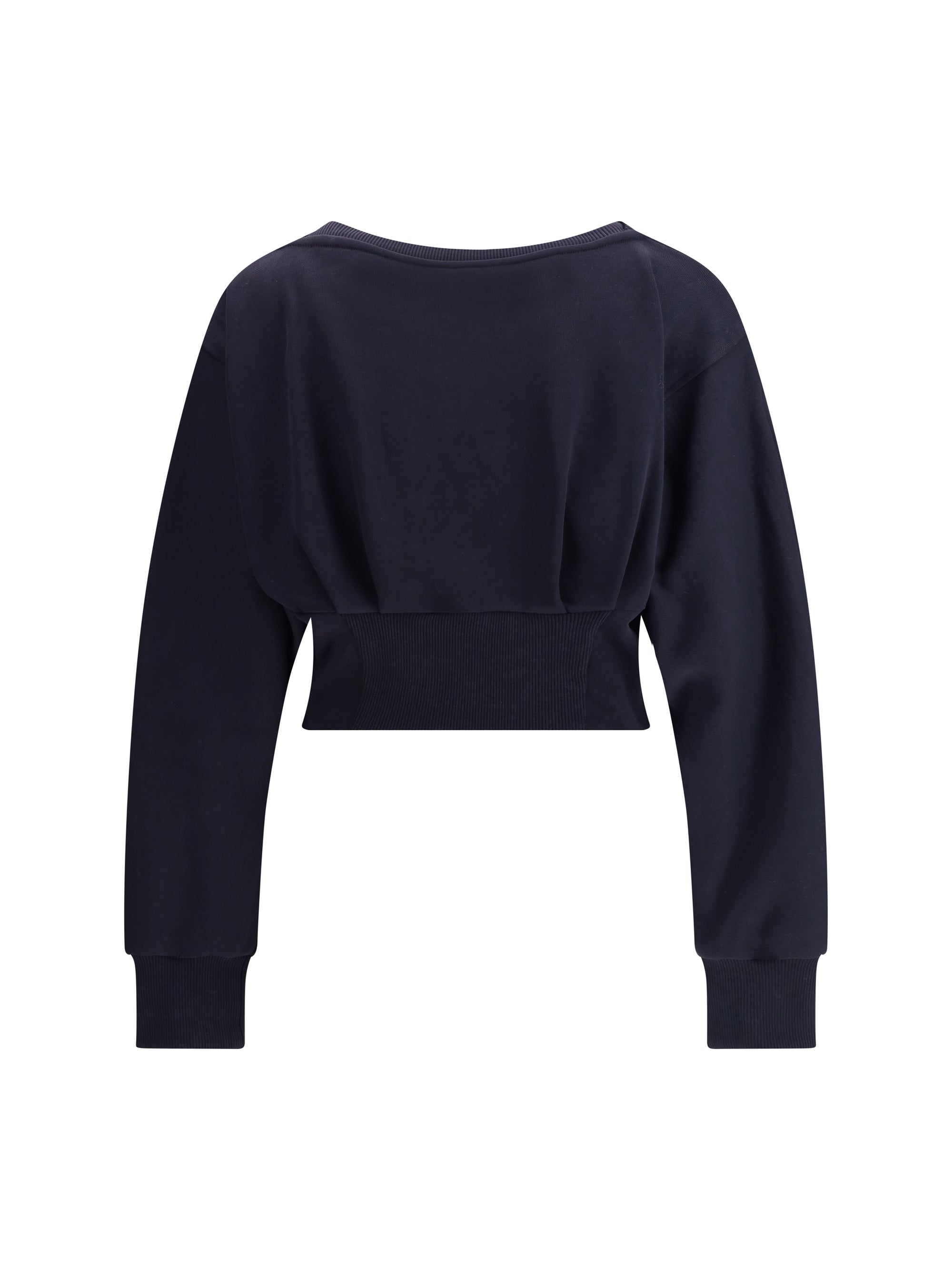 PINKO L cotton sweatshirt with corset detail