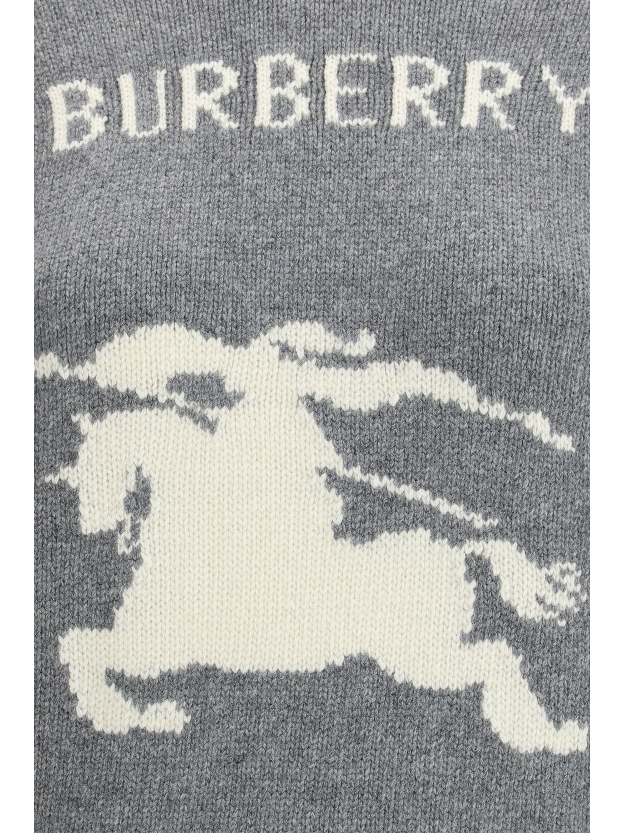 BURBERRY L wool and cashmere sweater with ekd