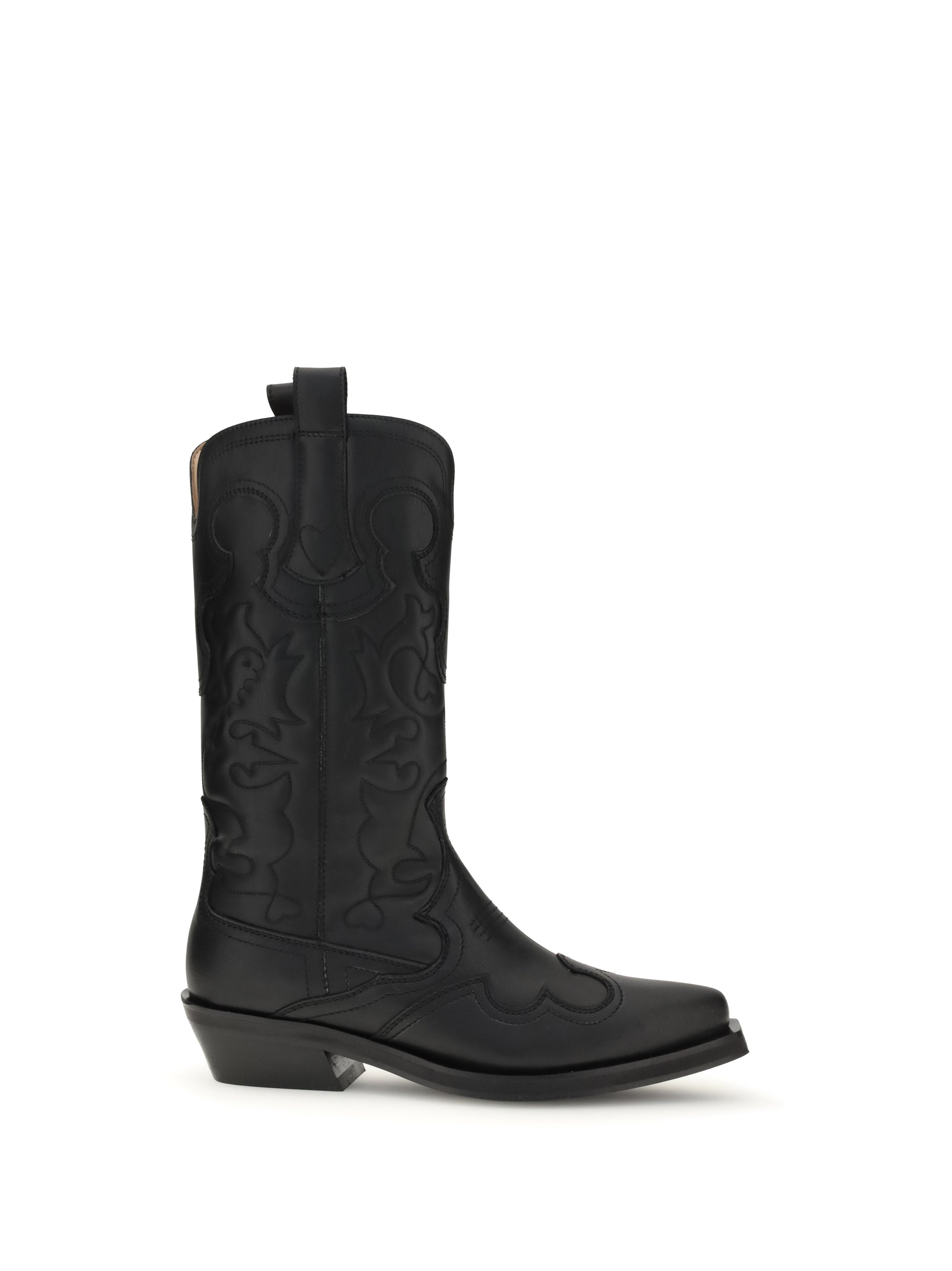 GANNI 36 embroidered western boots