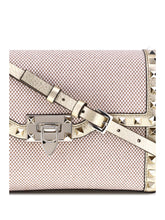 VALENTINO GARAVANI OS small canvas rockstud shoulder bag
