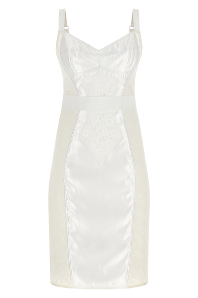 the dolce & gabbana dress reinterprets the codes of corsetry through an impeccab