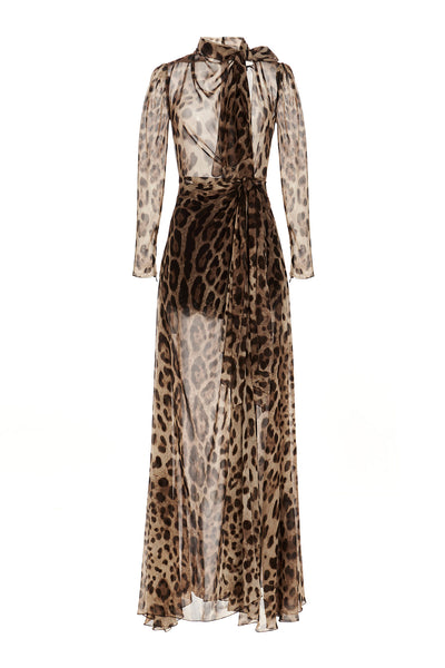 silk blend maxi dress