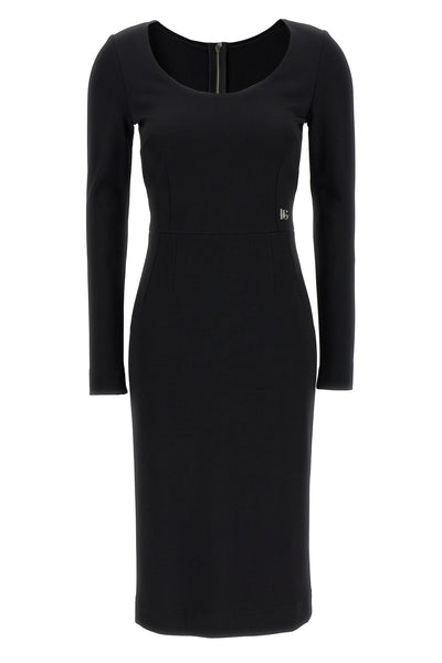 stretch viscose midi dress