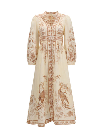 indra plunge floral dress