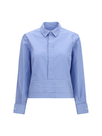 cotton poplin shirt with belt