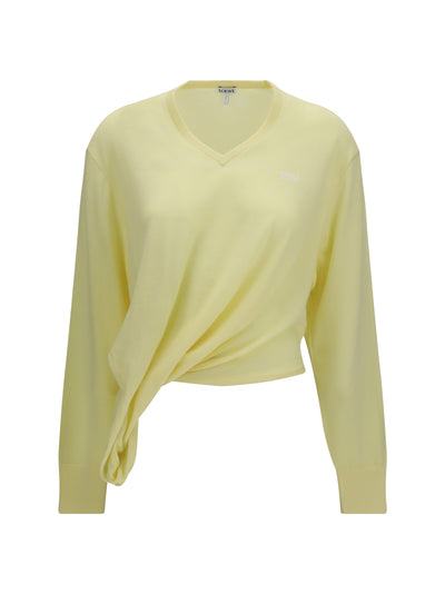 wool sweater with logo