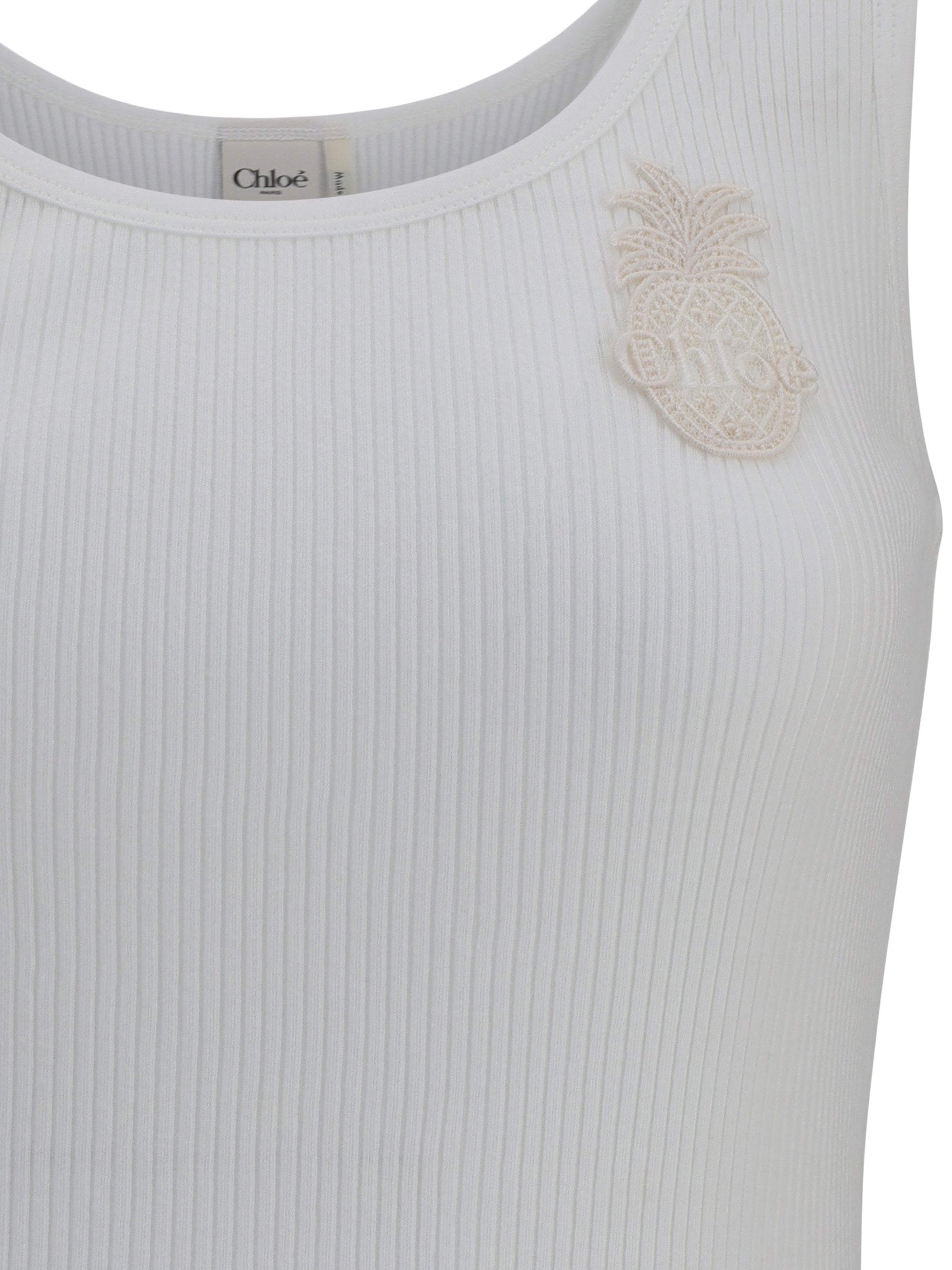 CHLOÉ M ribbed jersey top
