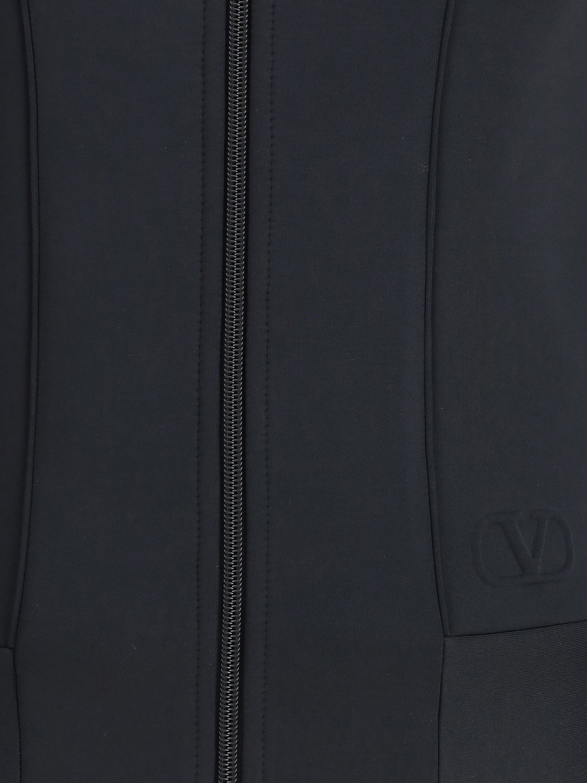 VALENTINO M structured technical jersey sweatshirt