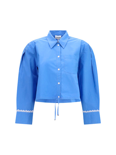 cotton shirt with lace details