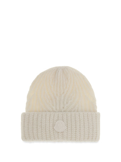 alpaca-blend cable-knit beanie