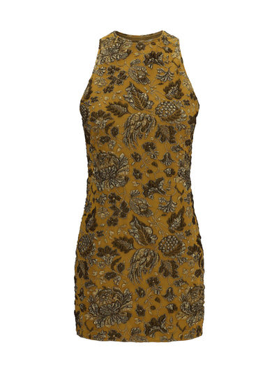 back-cross mini dress