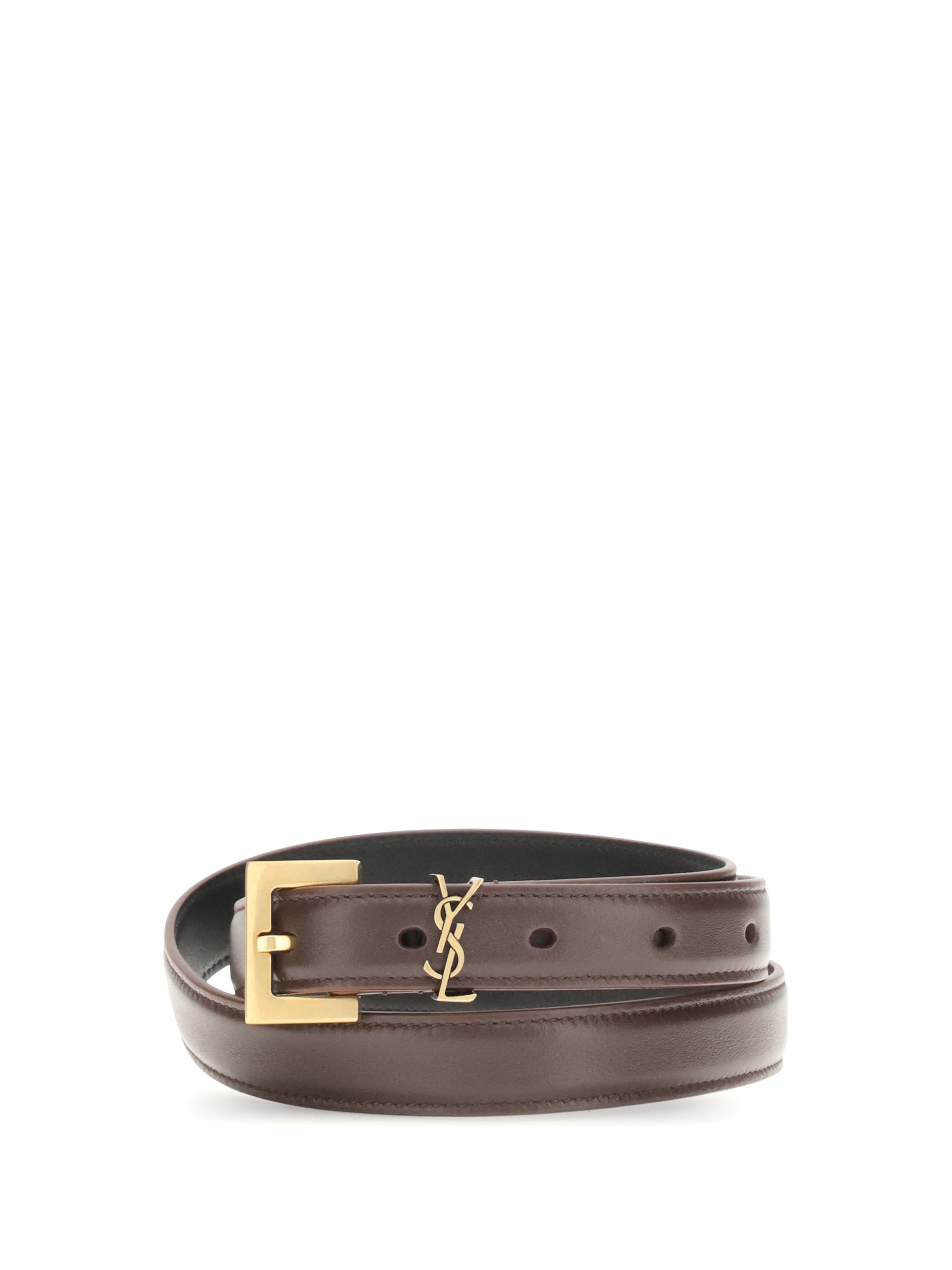 SAINT LAURENT 95 cassandre slim belt
