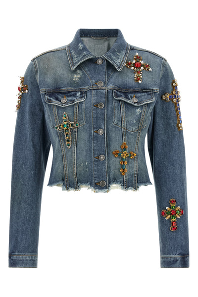 the dolce&gabbana jacket redefines casual aesthetics through meticulous craftsma