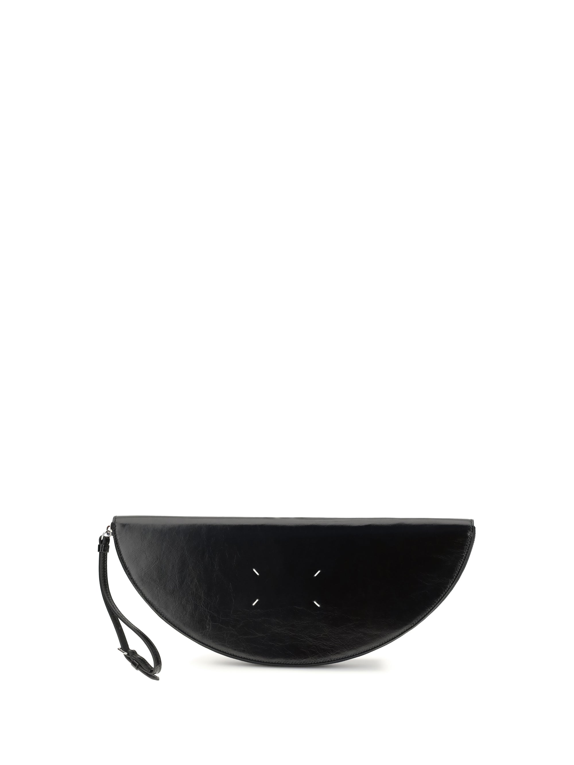 MARGIELA OS halfmoon leather clutch bag