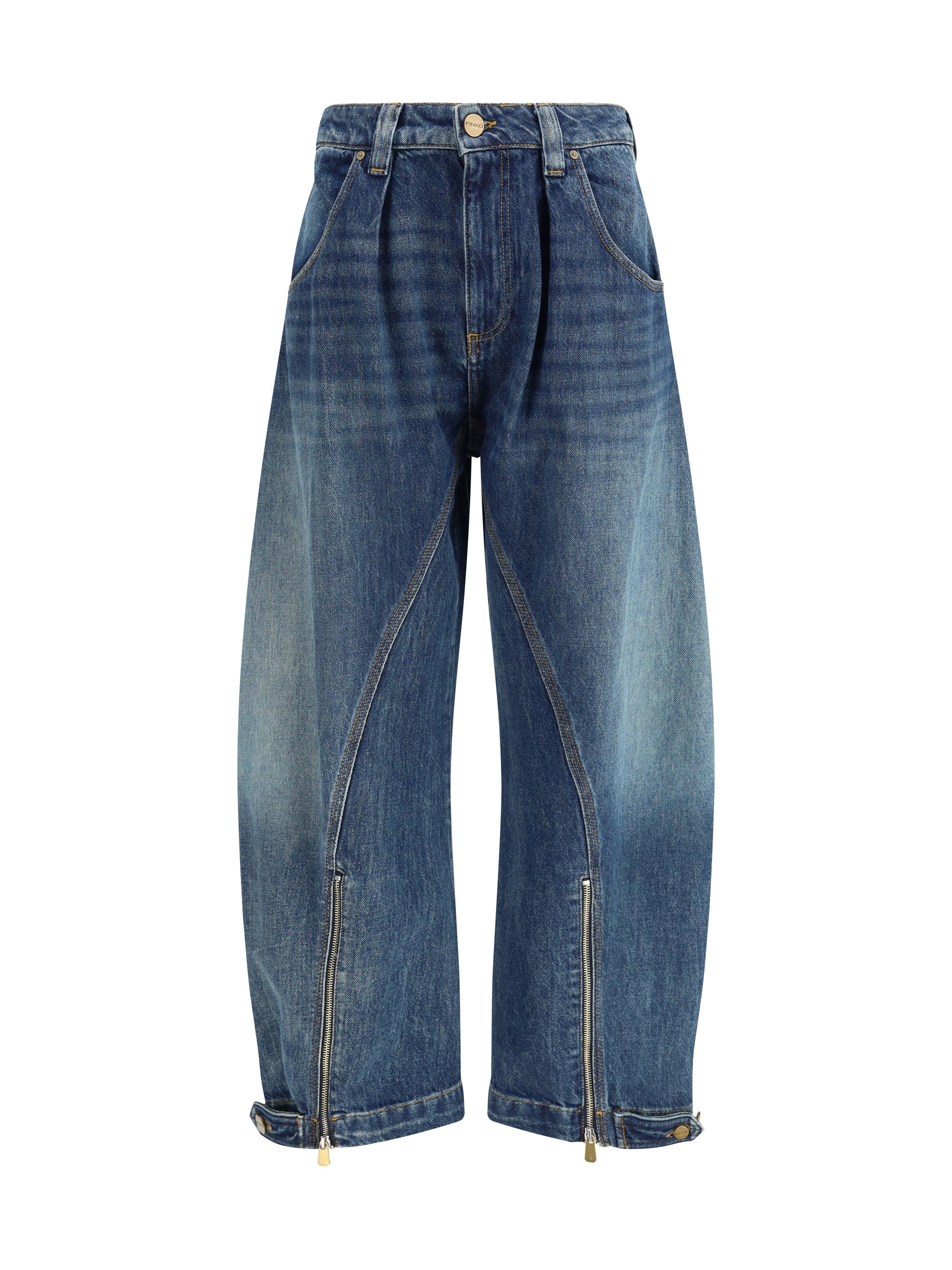 PINKO 24 balloon jeans with zip