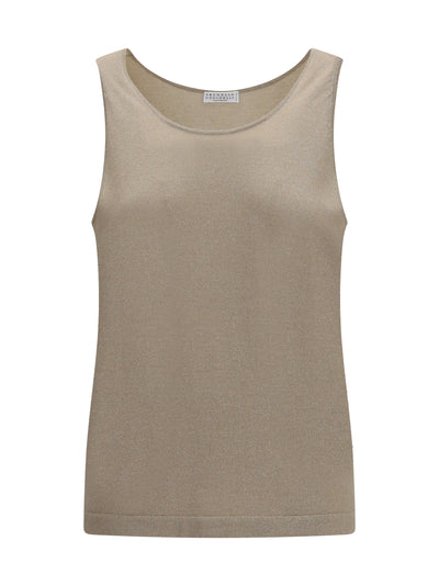 luminous knit tank top