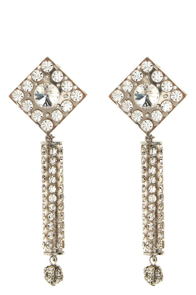 hard plastic earrings embellished