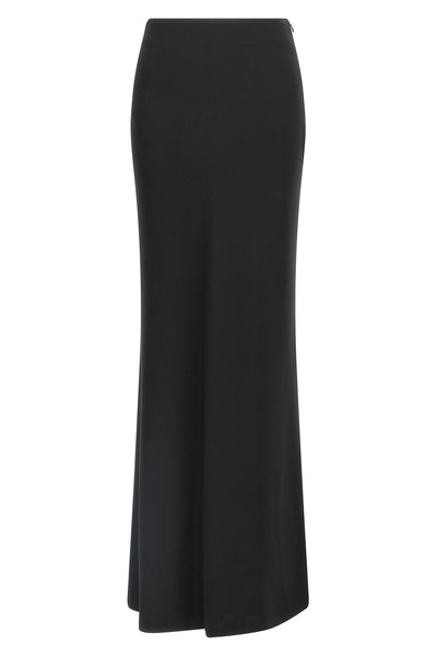 long skirt in silk crepe
