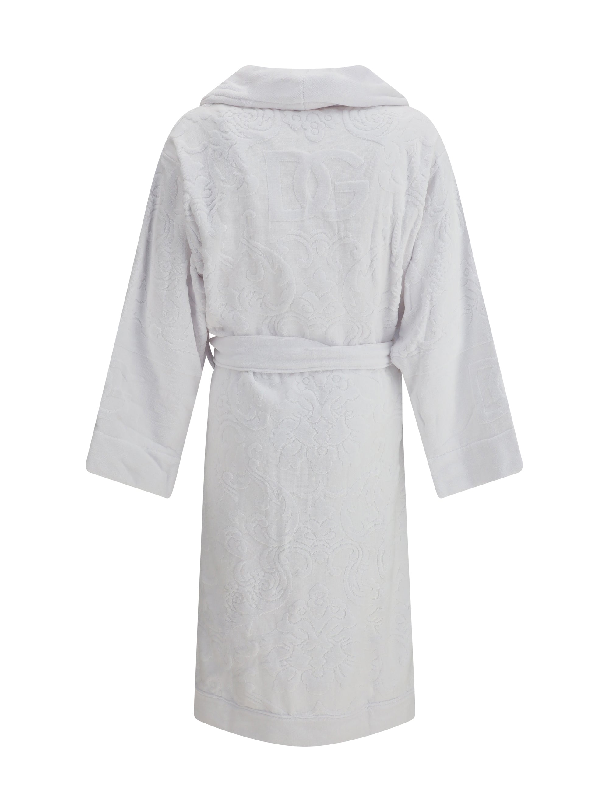 DOLCE & GABBANA L cotton terry jacquard bathrobe