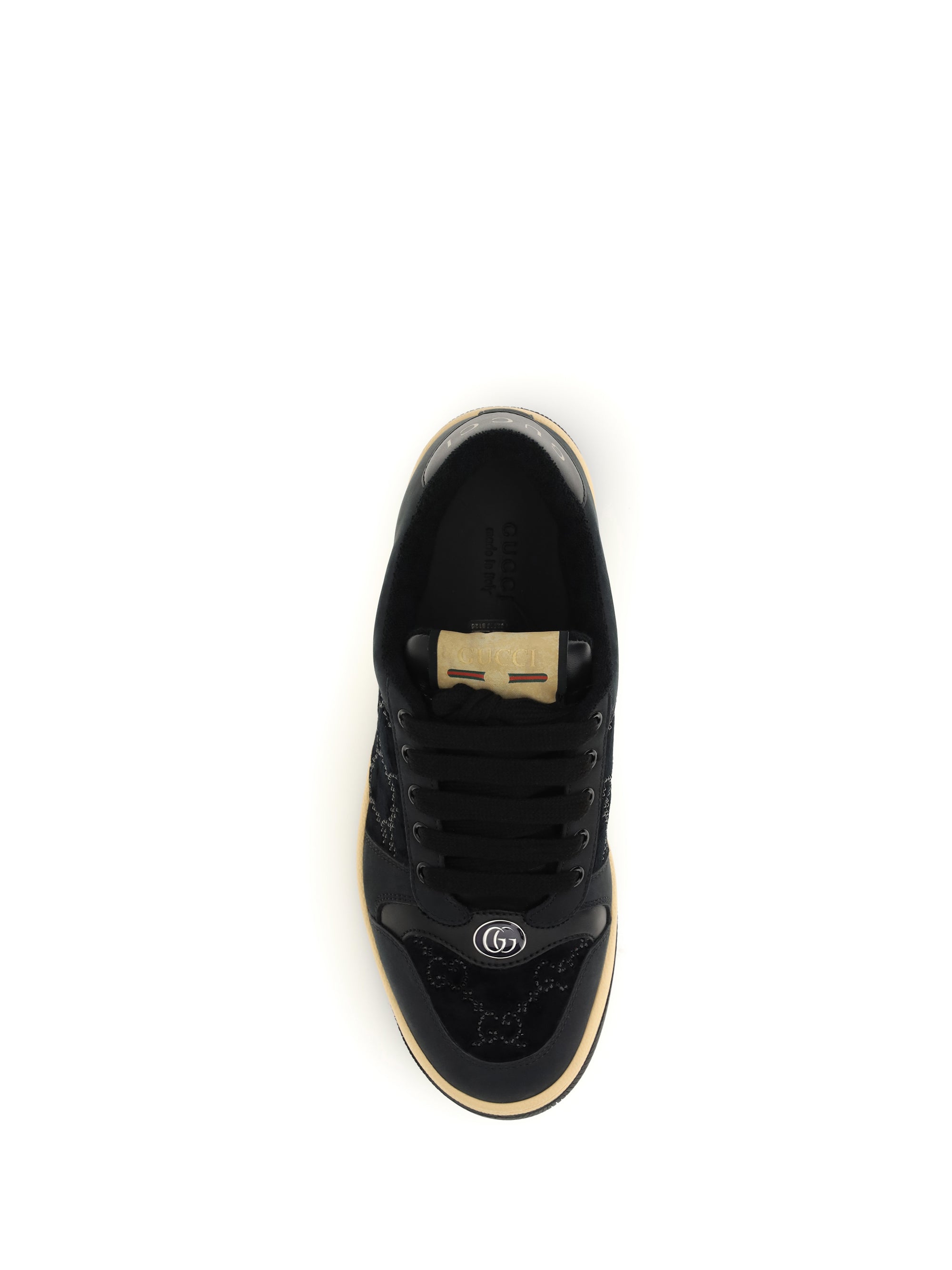 GUCCI 36 gg crystal screener sneakers
