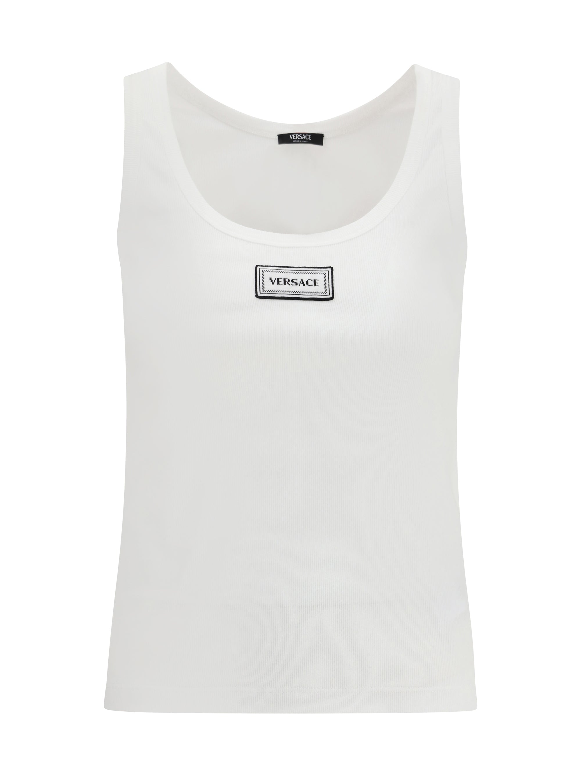VERSACE 38 tank top in cotton rib stretch