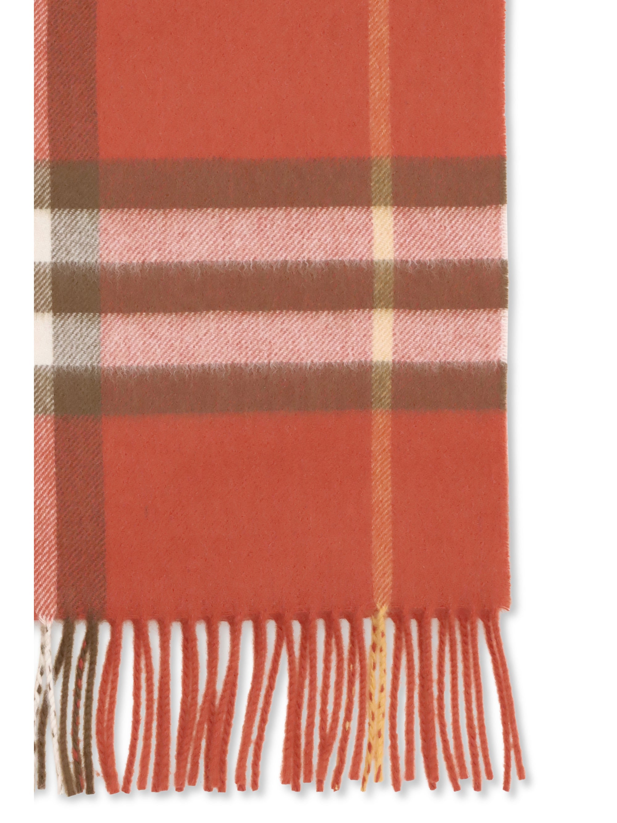 BURBERRY OS cashmere check scarf