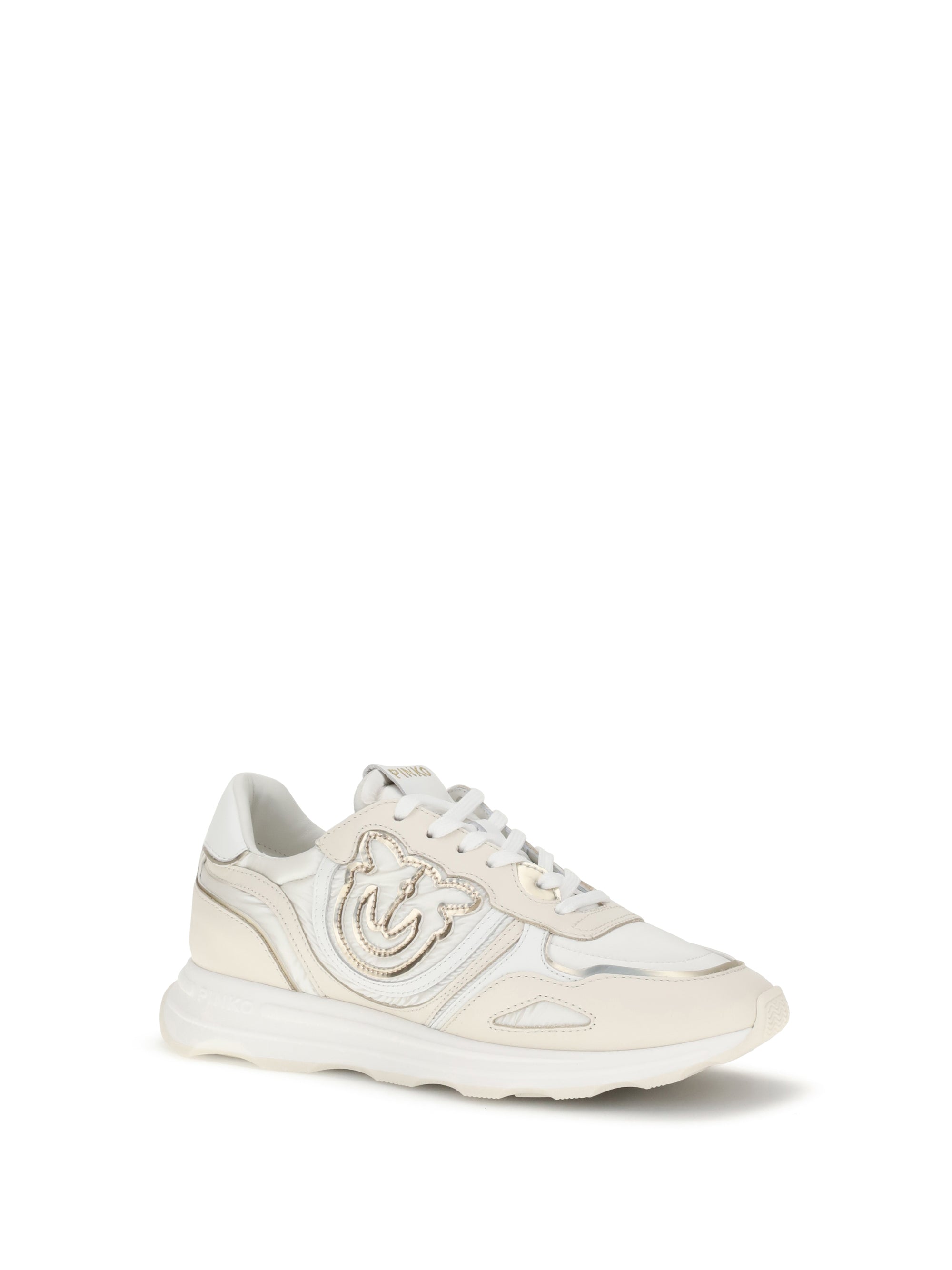 PINKO 36 suede zoe sneakers with logo