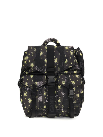 re-tech nylon print backpack