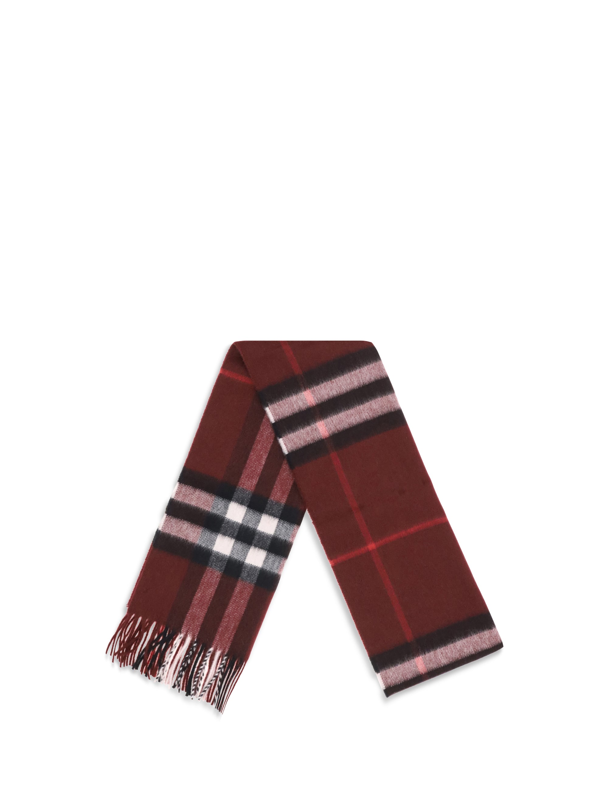 BURBERRY OS check cashmere scarf