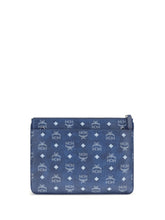 MCM OS pouch with visetos print