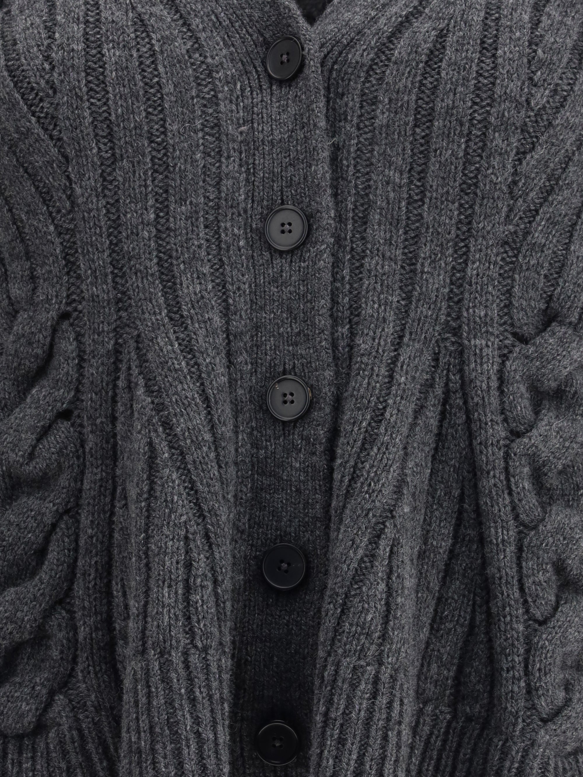 ALEXANDER MCQUEEN L peplum cable cardigan